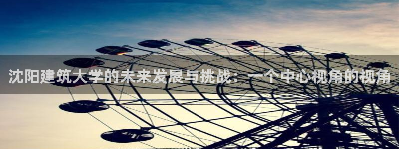 乐发彩票平台代理：沈阳建筑大学的未来发展与挑战：一个中心视角的视角